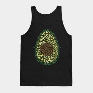 Avocado Shaped Maze & Labyrinth Tank Top